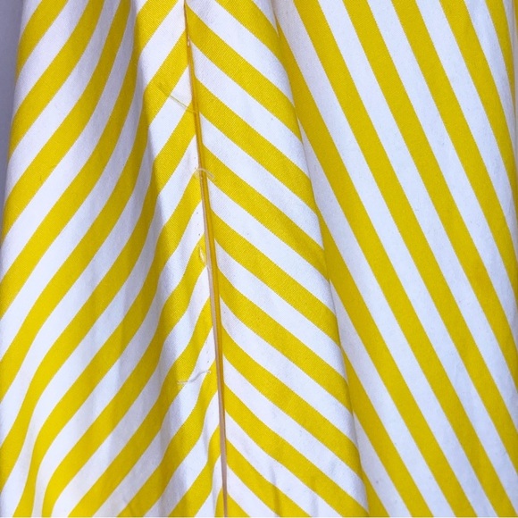Ralph Lauren Yellow Stripped Midi Dress - Picture 3 of 10
